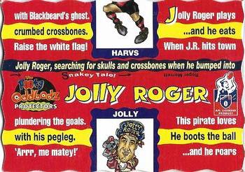 1996 Glow Zone The Footy Oddbodz #NNO Jolly Roger Back